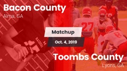 Matchup: Bacon County High vs. Toombs County  2019
