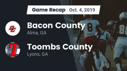 Recap: Bacon County  vs. Toombs County  2019