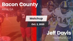 Matchup: Bacon County High vs. Jeff Davis  2020