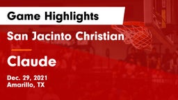 San Jacinto Christian  vs Claude  Game Highlights - Dec. 29, 2021