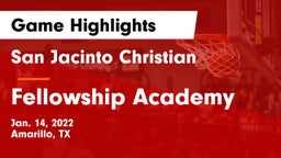 San Jacinto Christian  vs Fellowship Academy Game Highlights - Jan. 14, 2022