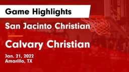San Jacinto Christian  vs Calvary Christian  Game Highlights - Jan. 21, 2022