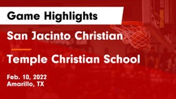 San Jacinto Christian  vs Temple Christian School Game Highlights - Feb. 10, 2022