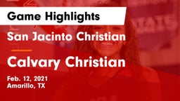 San Jacinto Christian  vs Calvary Christian  Game Highlights - Feb. 12, 2021