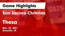 San Jacinto Christian  vs Thesa Game Highlights - Nov. 23, 2021