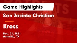 San Jacinto Christian  vs Kress  Game Highlights - Dec. 31, 2021