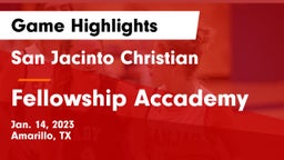 San Jacinto Christian  vs Fellowship Accademy Game Highlights - Jan. 14, 2023
