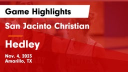 San Jacinto Christian  vs Hedley Game Highlights - Nov. 4, 2023