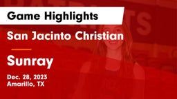 San Jacinto Christian  vs Sunray  Game Highlights - Dec. 28, 2023