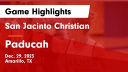 San Jacinto Christian  vs Paducah Game Highlights - Dec. 29, 2023