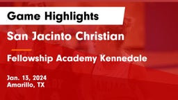 San Jacinto Christian  vs Fellowship Academy Kennedale Game Highlights - Jan. 13, 2024