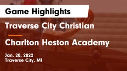 Traverse City Christian  vs Charlton Heston Academy Game Highlights - Jan. 20, 2022