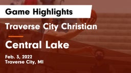 Traverse City Christian  vs Central Lake  Game Highlights - Feb. 3, 2022