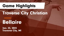 Traverse City Christian  vs Bellaire  Game Highlights - Jan. 23, 2023