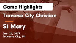 Traverse City Christian  vs St Mary Game Highlights - Jan. 26, 2023