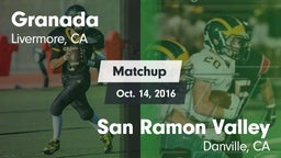 Matchup: Granada  vs. San Ramon Valley  2016