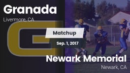 Matchup: Granada  vs. Newark Memorial  2017
