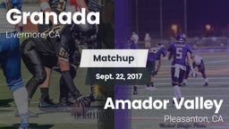 Matchup: Granada  vs. Amador Valley  2017
