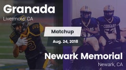 Matchup: Granada  vs. Newark Memorial  2018