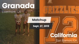 Matchup: Granada  vs. California  2019