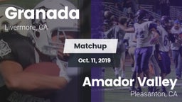 Matchup: Granada  vs. Amador Valley  2019
