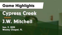 Cypress Creek  vs J.W. Mitchell  Game Highlights - Jan. 9, 2020