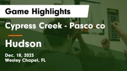 Cypress Creek  - Pasco co vs Hudson  Game Highlights - Dec. 18, 2023
