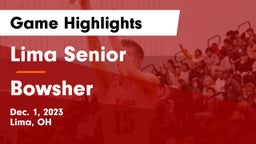 Lima Senior  vs Bowsher  Game Highlights - Dec. 1, 2023