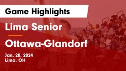 Lima Senior  vs Ottawa-Glandorf  Game Highlights - Jan. 20, 2024