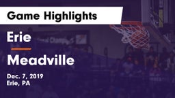 Erie  vs Meadville  Game Highlights - Dec. 7, 2019