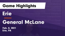 Erie  vs General McLane  Game Highlights - Feb. 8, 2021