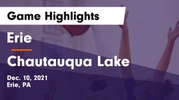 Erie  vs Chautauqua Lake  Game Highlights - Dec. 10, 2021