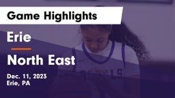 Erie  vs North East  Game Highlights - Dec. 11, 2023