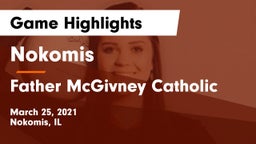 Nokomis  vs Father McGivney Catholic  Game Highlights - March 25, 2021