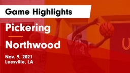 Pickering  vs Northwood   Game Highlights - Nov. 9, 2021