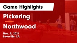 Pickering  vs Northwood   Game Highlights - Nov. 9, 2021