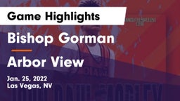Bishop Gorman  vs Arbor View  Game Highlights - Jan. 25, 2022