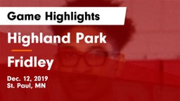 Highland Park  vs Fridley  Game Highlights - Dec. 12, 2019