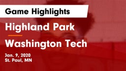 Highland Park  vs Washington Tech Game Highlights - Jan. 9, 2020