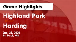 Highland Park  vs Harding  Game Highlights - Jan. 28, 2020