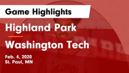 Highland Park  vs Washington Tech Game Highlights - Feb. 4, 2020