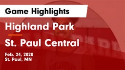 Highland Park  vs St. Paul Central  Game Highlights - Feb. 24, 2020