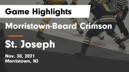 Morristown-Beard Crimson vs St. Joseph  Game Highlights - Nov. 30, 2021