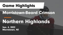 Morristown-Beard Crimson vs Northern Highlands  Game Highlights - Jan. 4, 2022