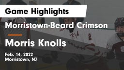 Morristown-Beard Crimson vs Morris Knolls  Game Highlights - Feb. 14, 2022