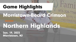 Morristown-Beard Crimson vs Northern Highlands  Game Highlights - Jan. 19, 2023