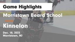 Morristown Beard School vs Kinnelon  Game Highlights - Dec. 18, 2023