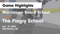 Morristown Beard School vs The Pingry School Game Highlights - Jan. 15, 2024