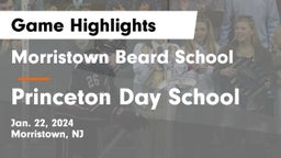 Morristown Beard School vs Princeton Day School Game Highlights - Jan. 22, 2024