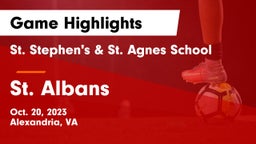 St. Stephen's & St. Agnes School vs St. Albans  Game Highlights - Oct. 20, 2023